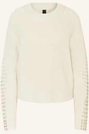 Marc Cain Sweter Z Ozdobnymi Kamykami beige