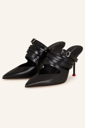 Alexander McQueen Klapki Typu Mules schwarz
