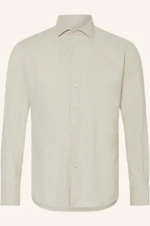 ARTIGIANO Koszula Sztruksowa Classic Fit beige