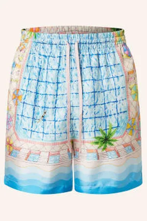 Casablanca Jedwabne Szorty Le Plongeon blau