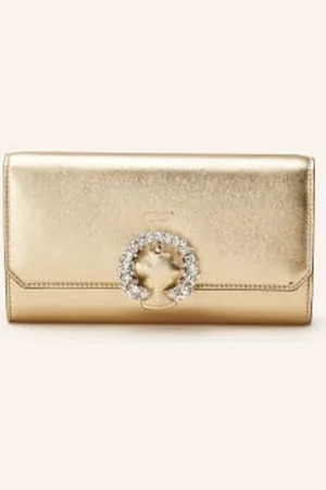 Jimmy Choo Portfel Do Przewieszenia Przez Ramię gold
