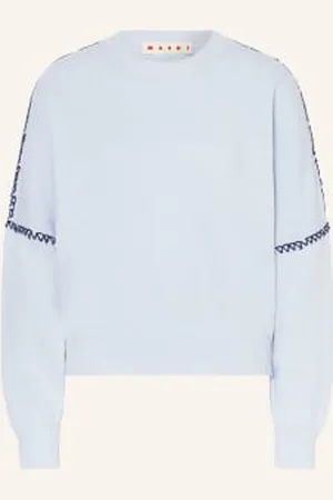 Marni Sweter Z Dodatkiem Kaszmiru blau