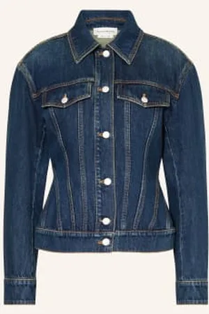 Alexander McQueen Kurtka Jeansowa blau