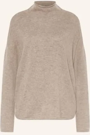 Mrs & HUGS Sweter Z Dodatkiem Kaszmiru beige