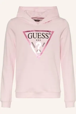 Guess Bluza Z Kapturem pink