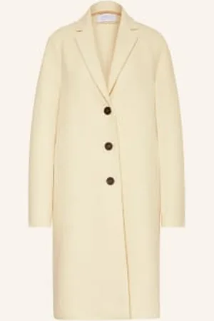 Harris Wharf London Płaszcz Wełniany beige