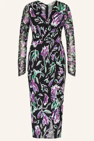 Diane von Furstenberg Sukienka Vivianne W Kopertowym Stylu schwarz