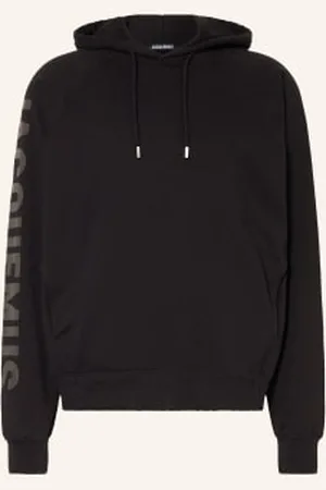 Jacquemus Bluza Z Kapturem Le Hoodie Typo schwarz