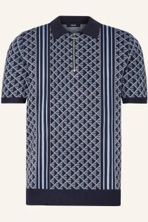Reiss Koszulka Polo Z Dzianiny Sanderson blau