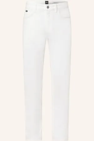 HUGO BOSS Jeansy Delaware Slim Fit weiss
