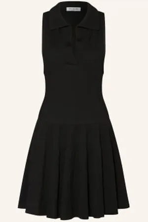 Alaïa Alaïa Sukienka Polo Z Dzianiny schwarz