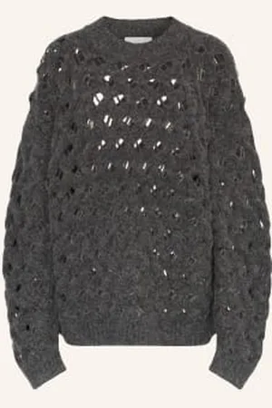 Marant Etoile Sweter Aurelia Z Dodatkiem Alpaki grau