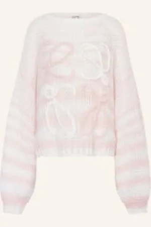 Loewe Sweter Anagram Z Dodatkiem Moheru weiss