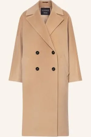 ICONS Cinzia Rocca Płaszcz Wełniany beige
