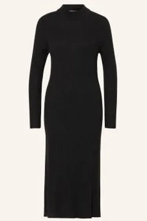 FTC CASHMERE Sukienka Z Dzianiny Z Kaszmiru grau