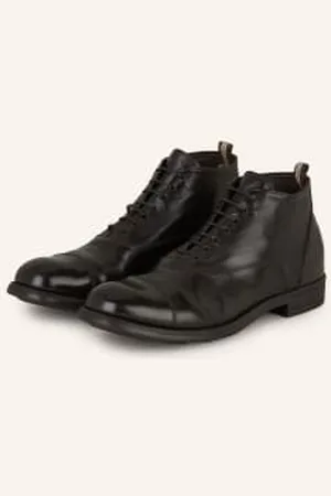 Officine creative Botki Sznurowane Chronicle/057 schwarz