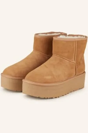 UGG Botki Na Platformie Classic Mini Platform braun