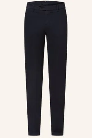 Berwich Chinosy Extra Slim Fit blau