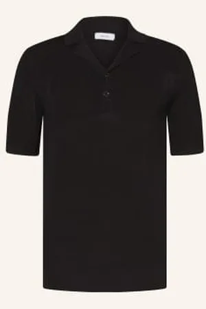 Reiss Koszulka Polo Z Dzianiny Charlie schwarz
