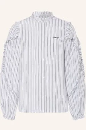 Dolce & Gabbana Bluzka Z Falbankami weiss
