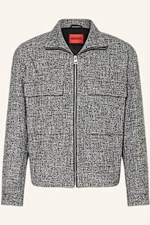 HUGO BOSS Kurtka Z Bouclé Juliano244F1 grau