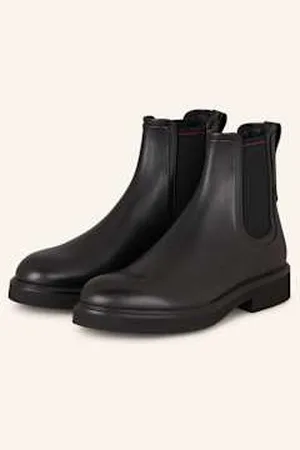 Salvatore Ferragamo Botki Chelsea Cezanne schwarz