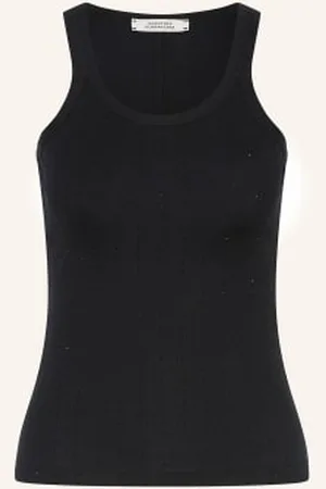 Dorothee Schumacher Top Simply Timeless Z Ozdobnymi Kamykami schwarz