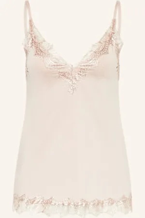 Rosemunde Top Billie Z Koronkowym Obszyciem beige