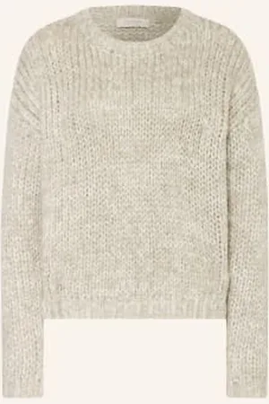 CATNOIR Sweter Z Błyszczącą Przędzą beige