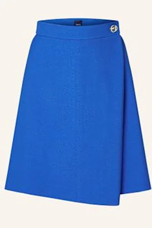 HUGO BOSS Spódnica Kopertowa Vofela blau