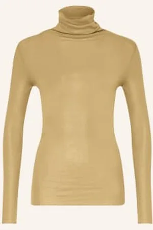 Luisa Cerano Koszulka Z Długim Rękawem Z Błyszczącą Przędzą beige