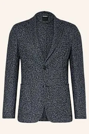 Ermenegildo Zegna Marynarka Tweedowa Extra Slim Fit Z Dodatkiem Jedwabiu blau