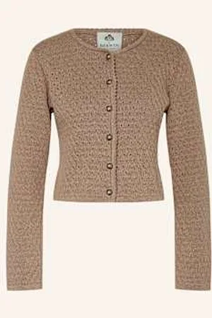 BERWIN & WOLFF Sweter Rozpinany beige
