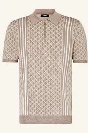 Reiss Koszulka Polo Z Dzianiny Sanderson beige