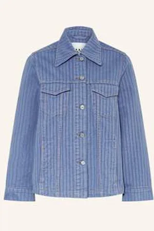 Ganni Kurtka Jeansowa blau