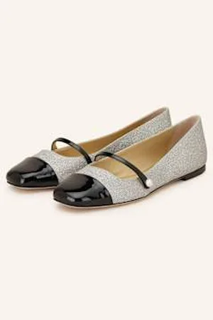 Jimmy Choo Baleriny Mary Jane Elisa silber