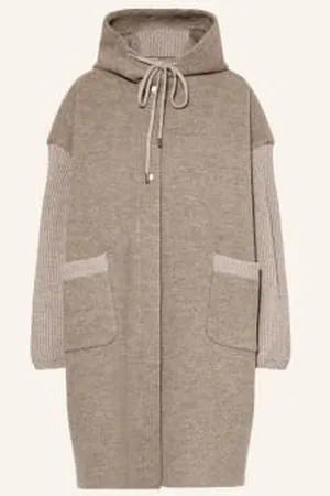 Grace Płaszcz Oversize Z Mieszanki Materiałów beige