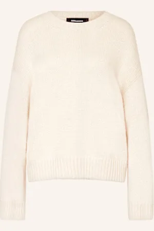 Dsquared2 Sweter Z Alpaki weiss