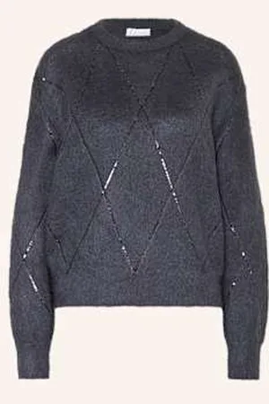 Brunello Cucinelli Sweter blau