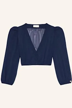 AlpenHERZ Bluzka Bawarska Lou blau
