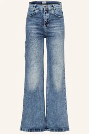 Blue Effect Jeansy Straight Wide Leg Fit blau
