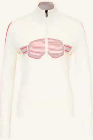 FIRE & ICE Sweter Typu Troyer azra2 weiss
