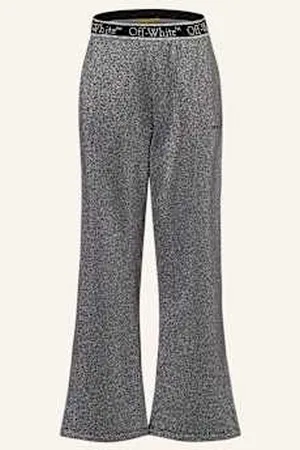 OFF-WHITE Spodnie Dresowe Z Błyszczącą Przędzą silber