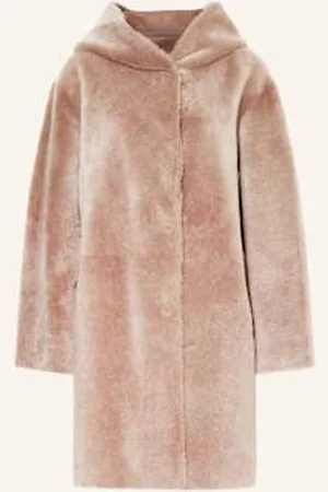 Manzoni 24 Płaszcz Skórzany Dwustronny beige