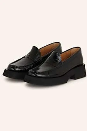 Paloma Barceló Paloma Barceló Loafersy Feather schwarz