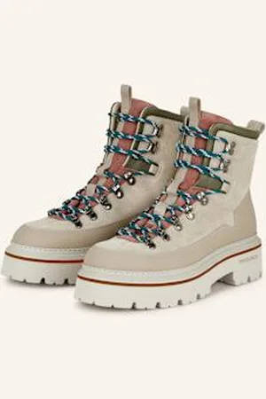 Woolrich Botki Sznurowane beige