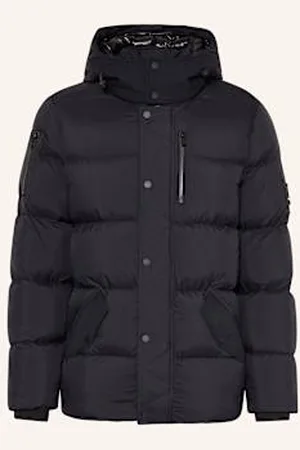 Moose Knuckles Kurtka Puchowa Everest 3q Z Odpinanym Kapturem schwarz