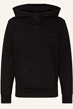 HUGO BOSS Bluza Z Kapturem Soody Mirror schwarz