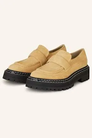 Proenza Schouler Loafersy Na Platformie beige