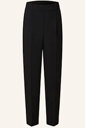 Reiss Spodnie 7/8 Pull On Taper schwarz